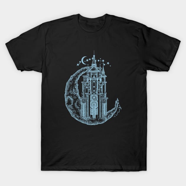 Half Moon Castle Spiritual T-Shirt by mstory